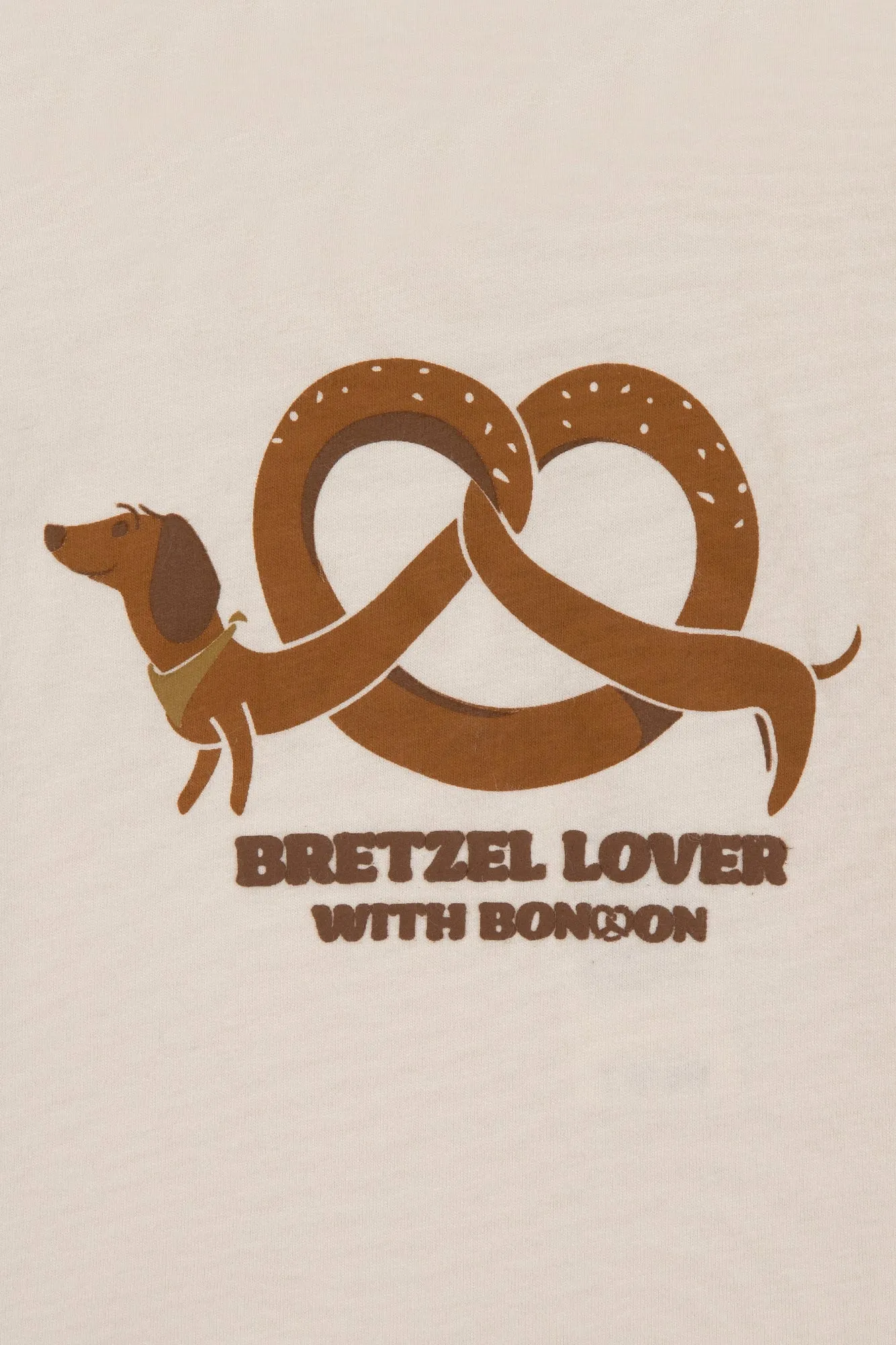Bonton Taxi Bretzel Barn T-shirt brun bomuld 3M-3A