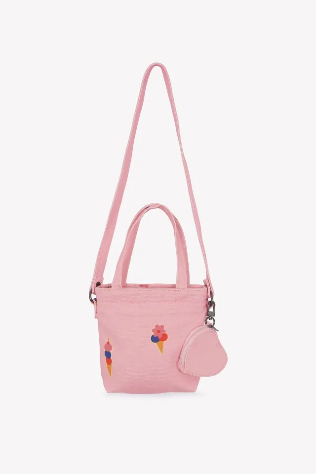 Bonton Chloé Rose Gelato skuldertaske is-print + hjerte