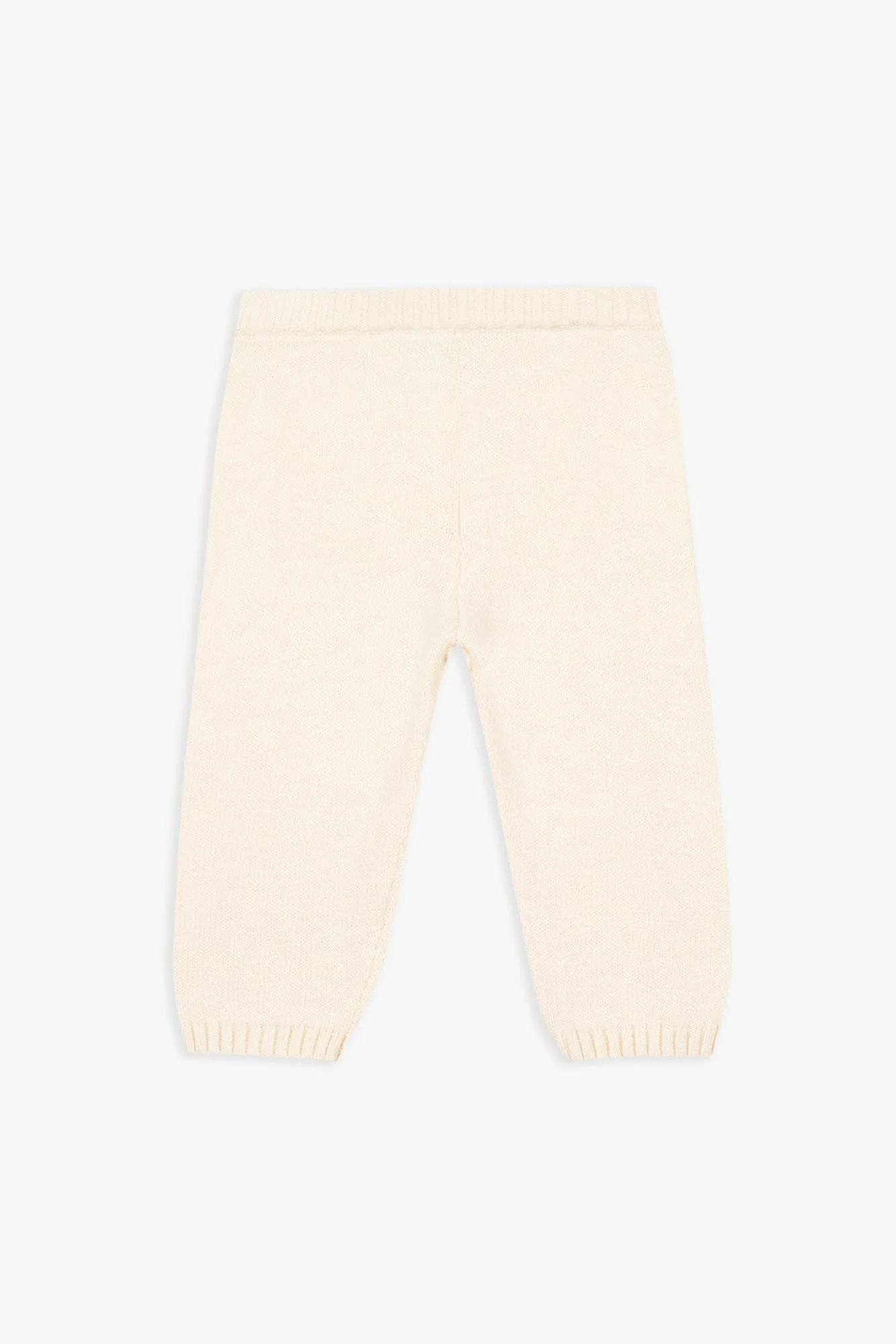 Bonton Papillon sæt milk jacquard uld