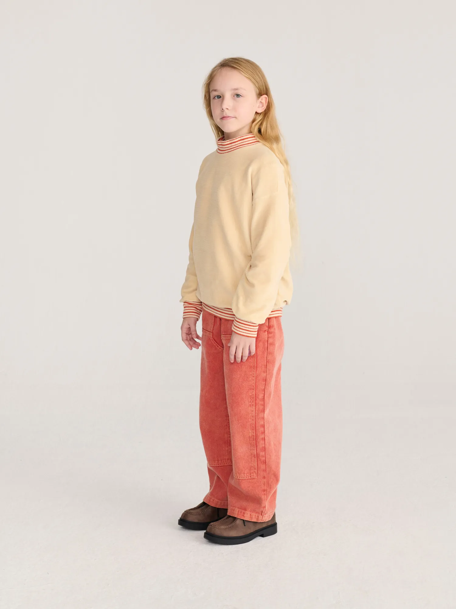 Bobo Choses Taxi Saurus sweatshirt creme bomuld