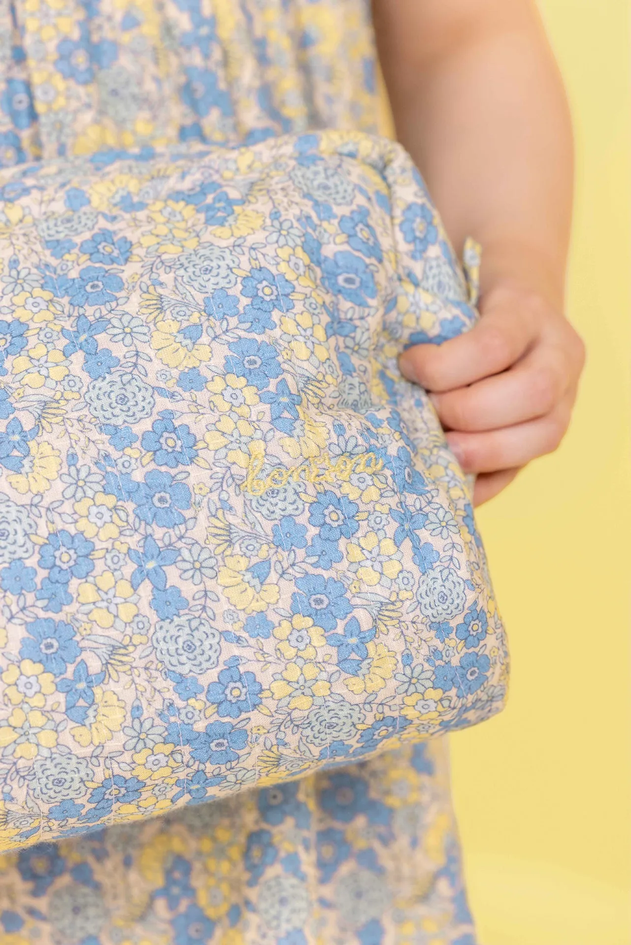 Bonton Fleur Vintage blå toilettaske blomst