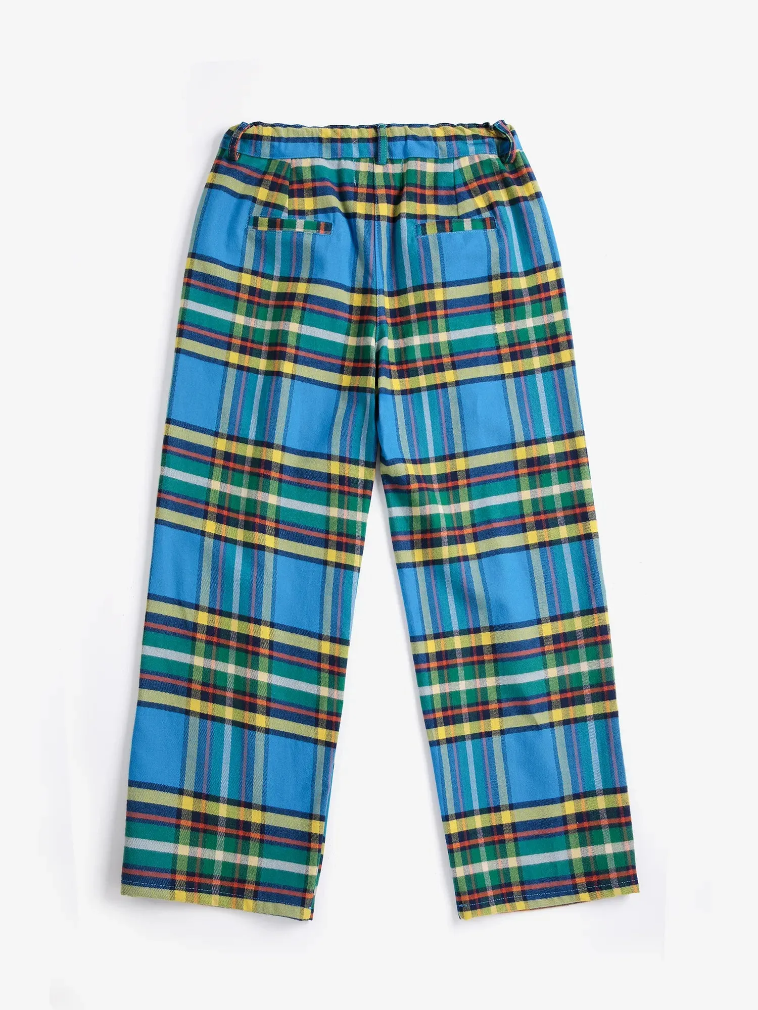 Bobo Choses Tartan All Over vævede bukser blå