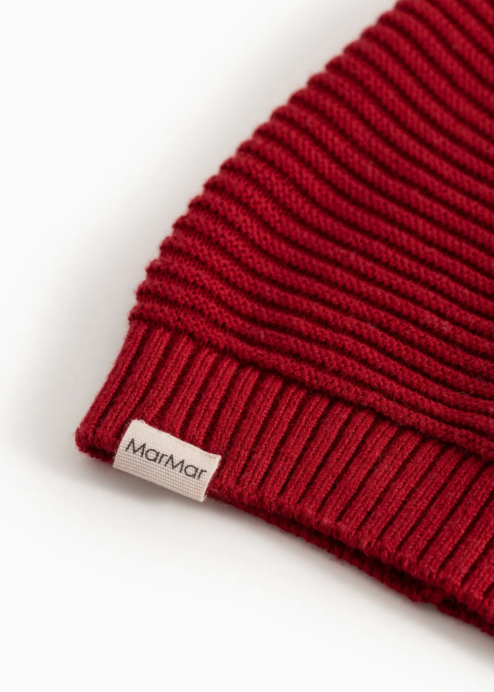 MarMar Alfen nissehue Cherry strikket bomuld