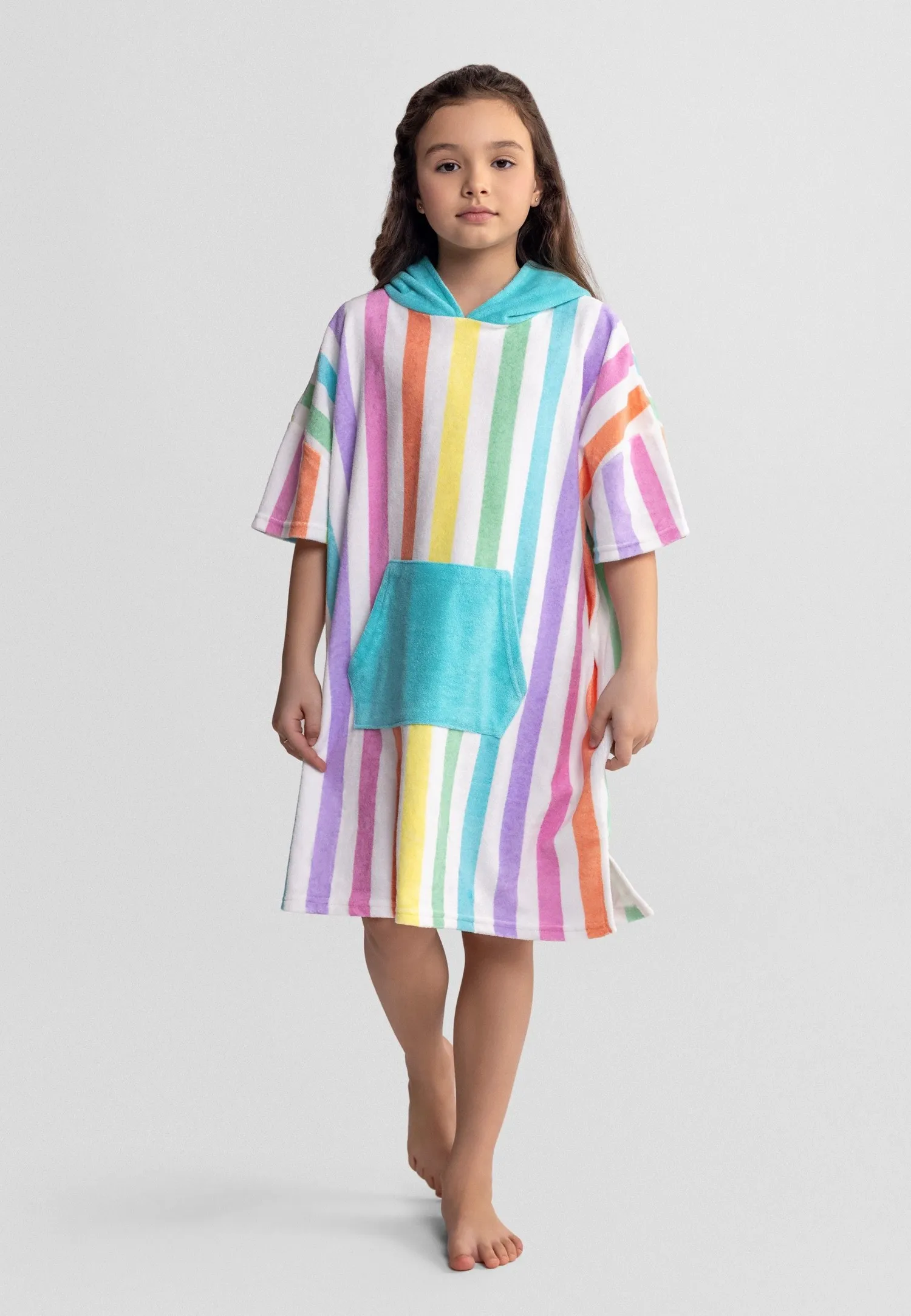 Minoti 44497 badeponcho regnbue frotté