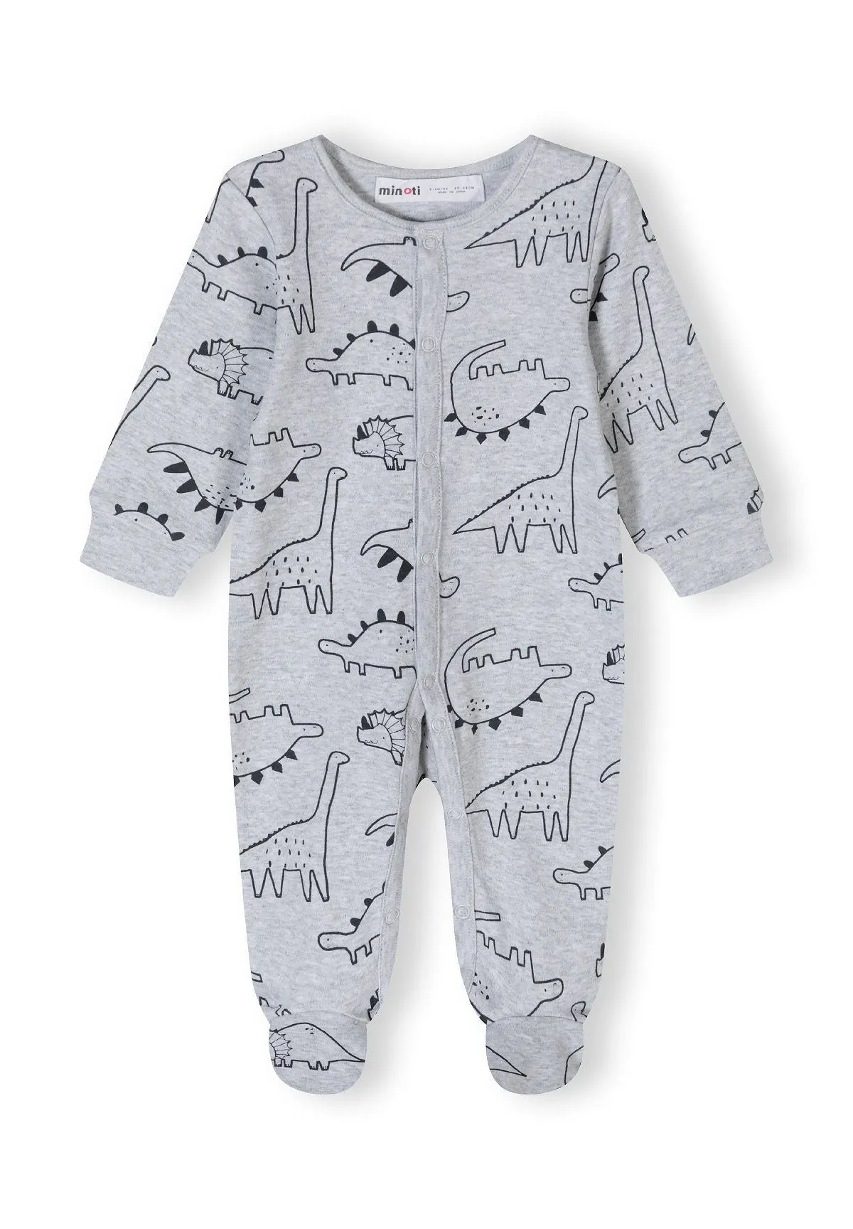 Minoti 42004 natdragt 2-pak grå dino baby