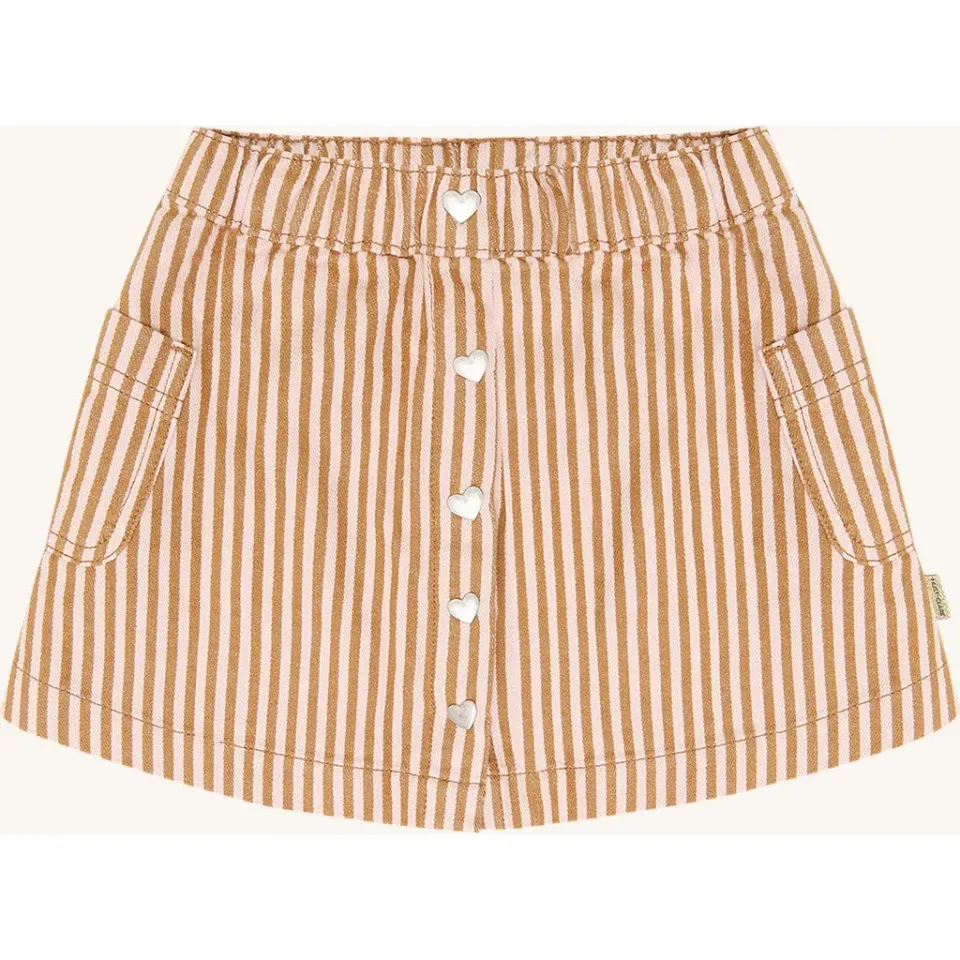 Hust & Claire Nanna Stripe nederdel Chipmunk stribet