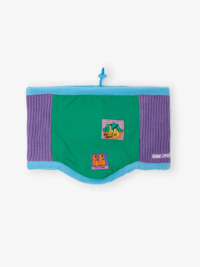 Bobo Choses Color Block halsedisse flerfarvet uldblanding