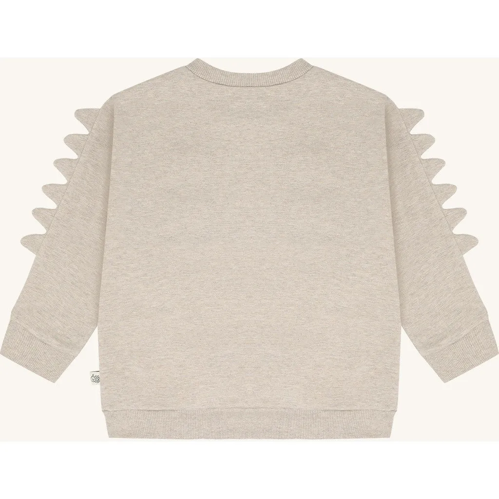 Hust & Claire Sejer Monster sweatshirt Biscuit bomuld