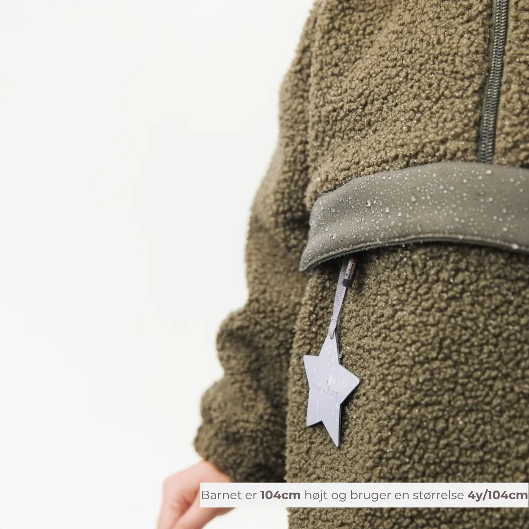 MINI A TURE Matarman sherpa anorak Capers Green vandtæt