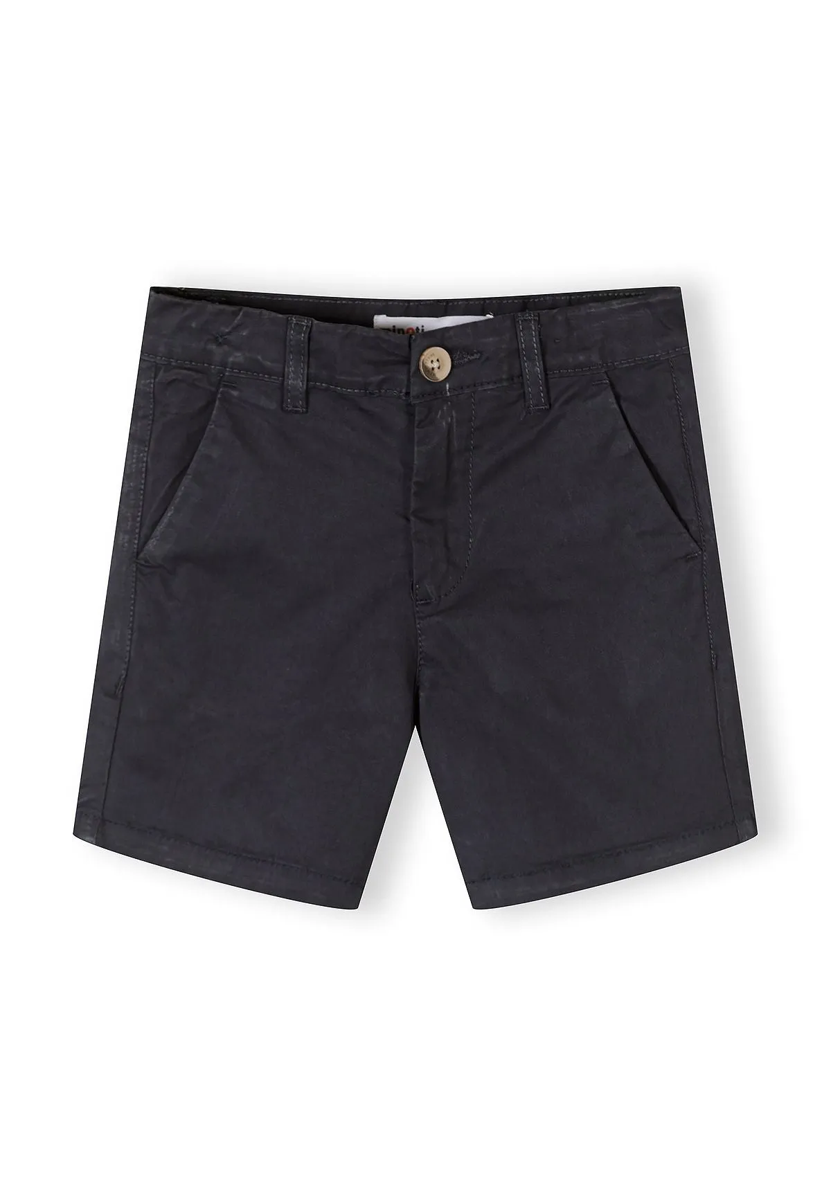 Minoti 44926 chinos shorts 2-pak blå drenge canvas