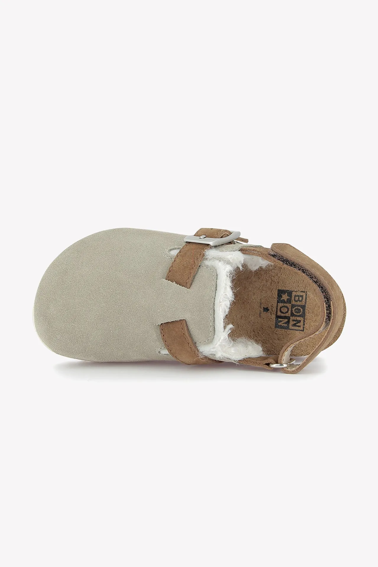 Bonton Luv Gris tøfler grå foret