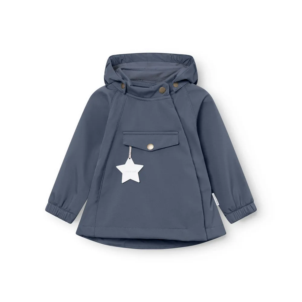 MINI A TURE Wai softshell jakke fleece Ombre blue