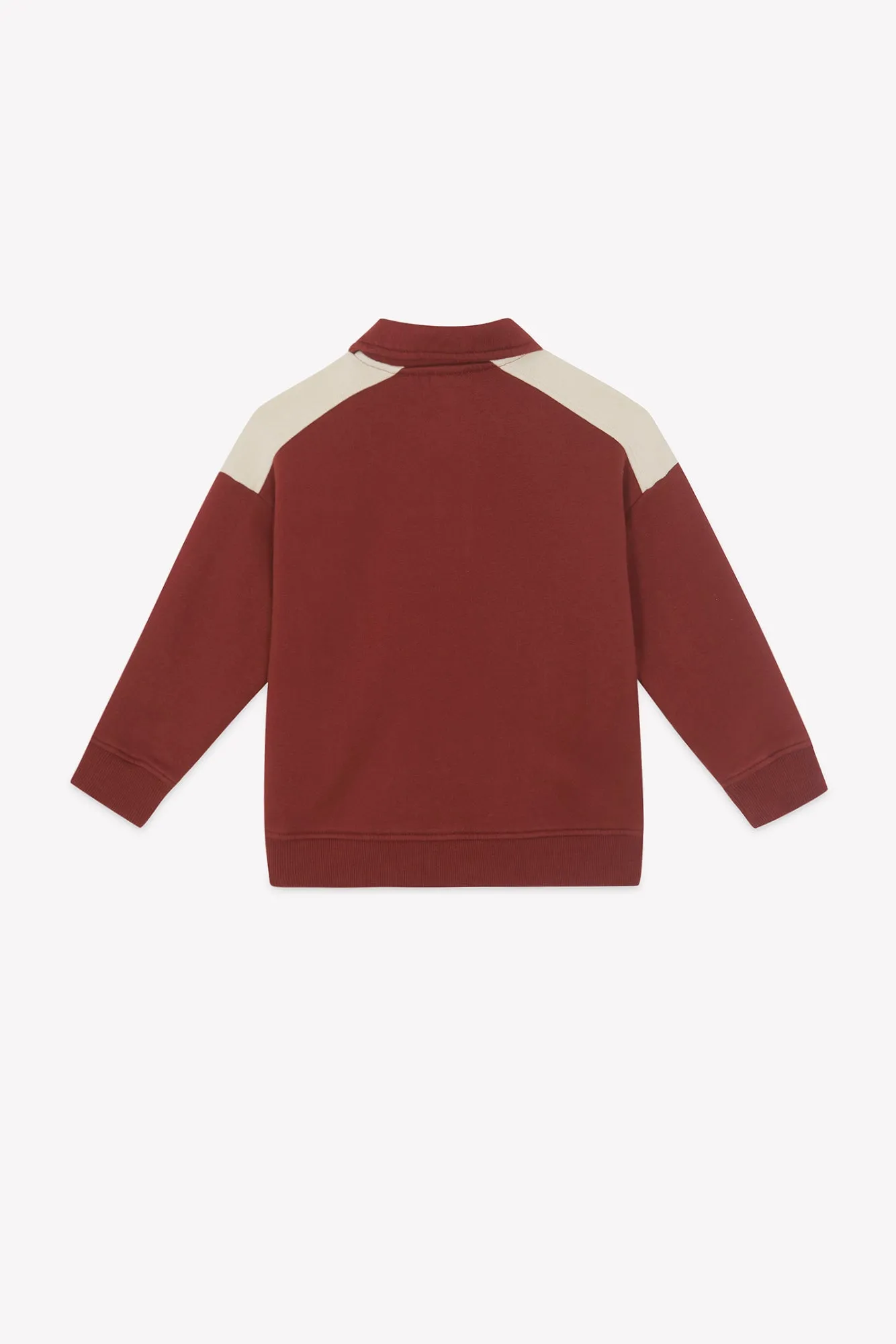 Bonton Moustic Rouge sweatshirt trekking rød trykknap