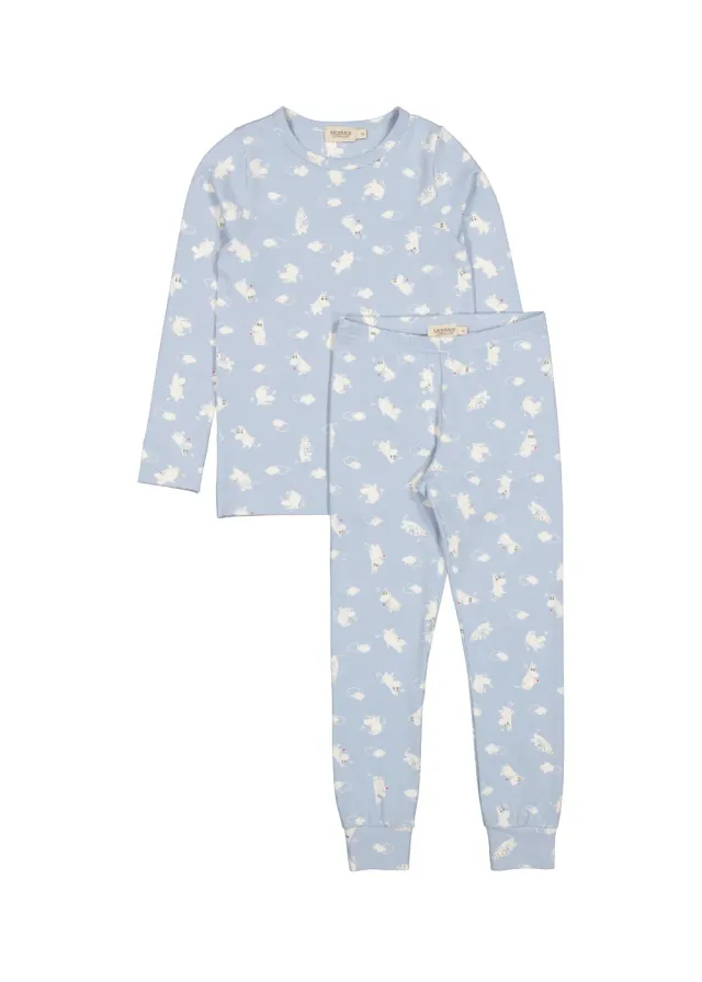 MarMar Sleepwear Nattøj Blue Moomin Bomuld
