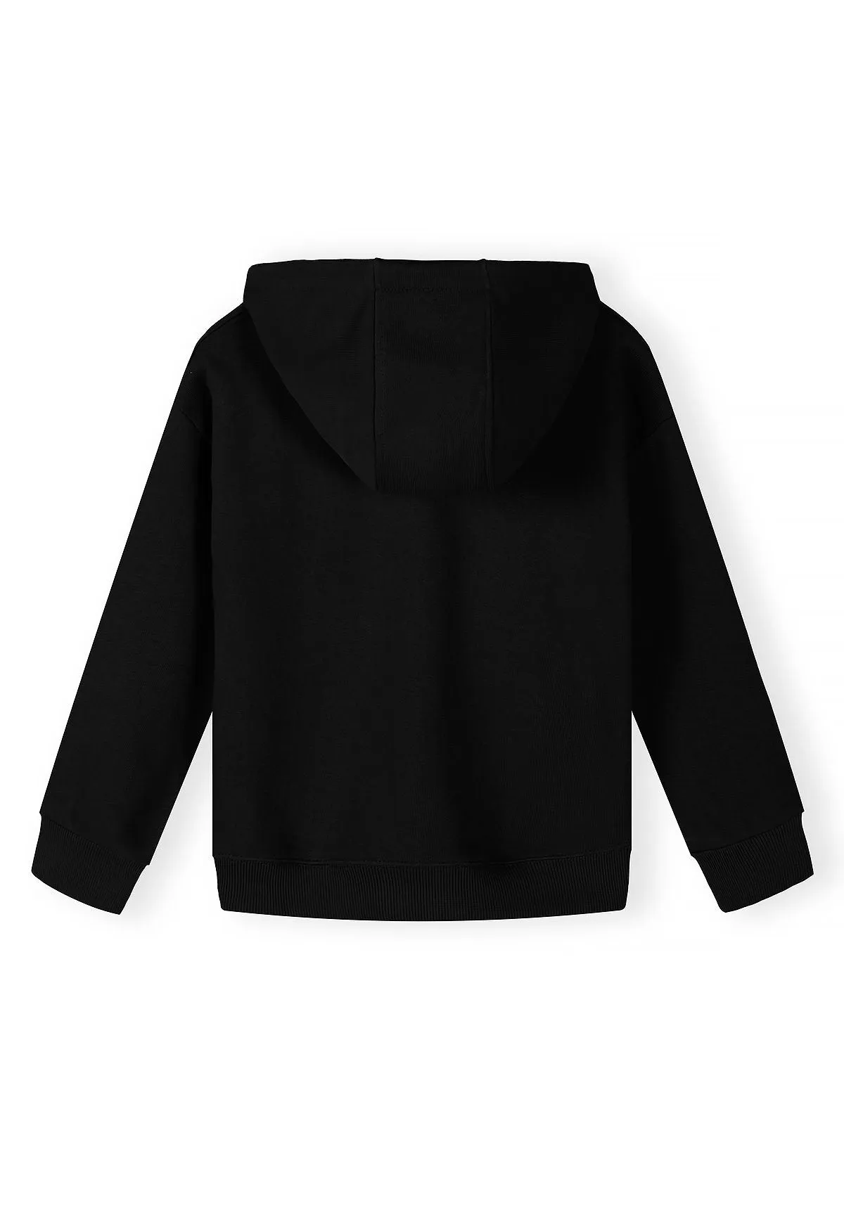 Minoti 44808 zip-hoodies 2-pak sort hvid bomuld