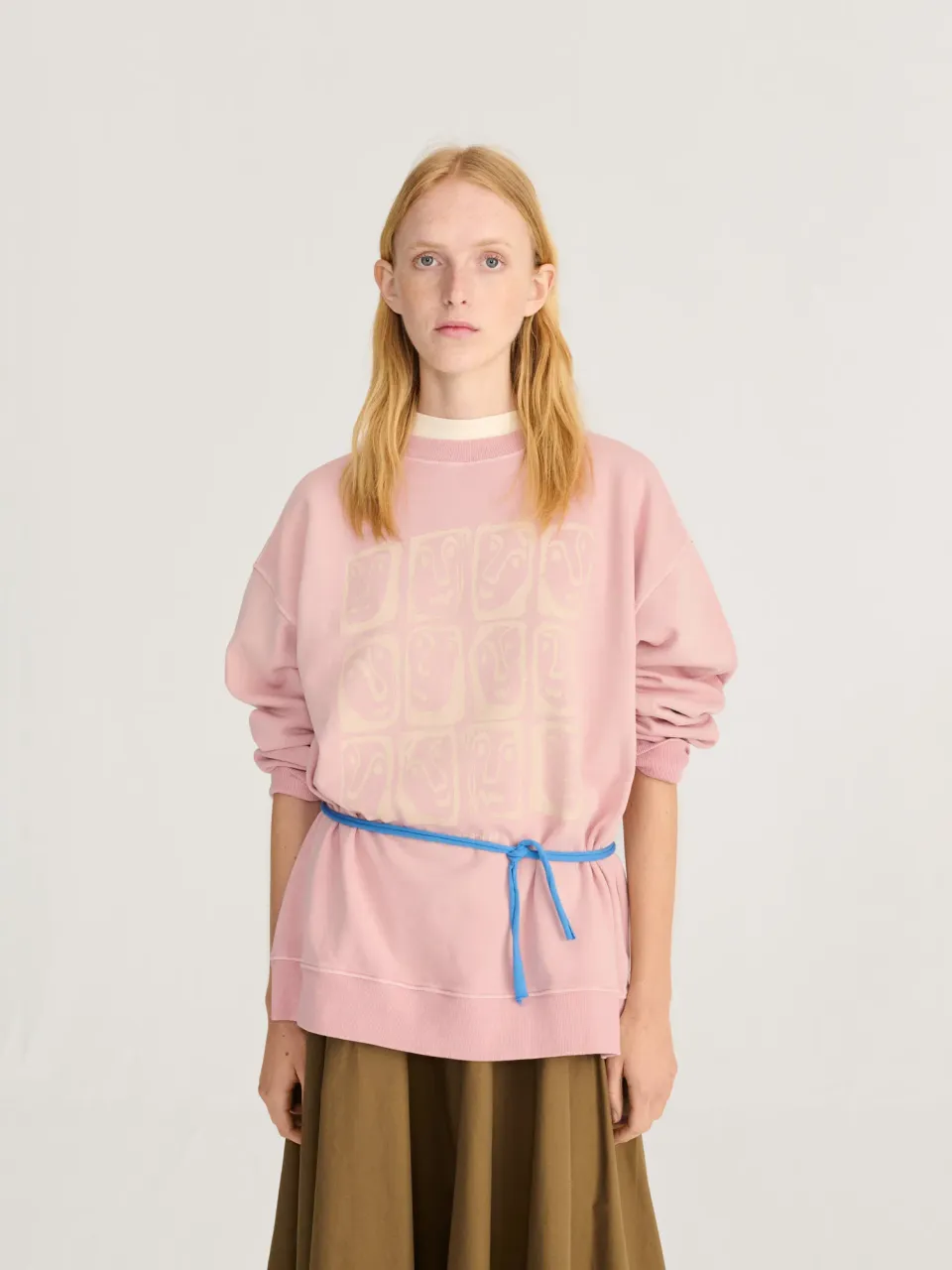 Bobo Choses Monster Moodboard sweatshirt XS lyserød