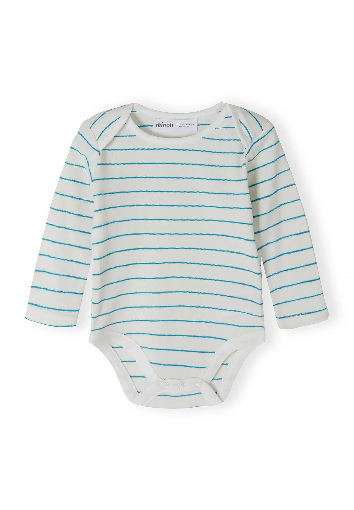Minoti babybody langærmet print 5-pak