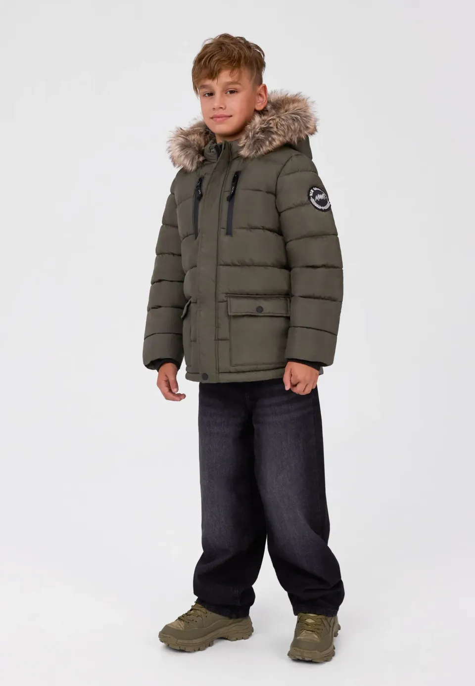 Minoti 45249 parka foret khaki drenge vinter