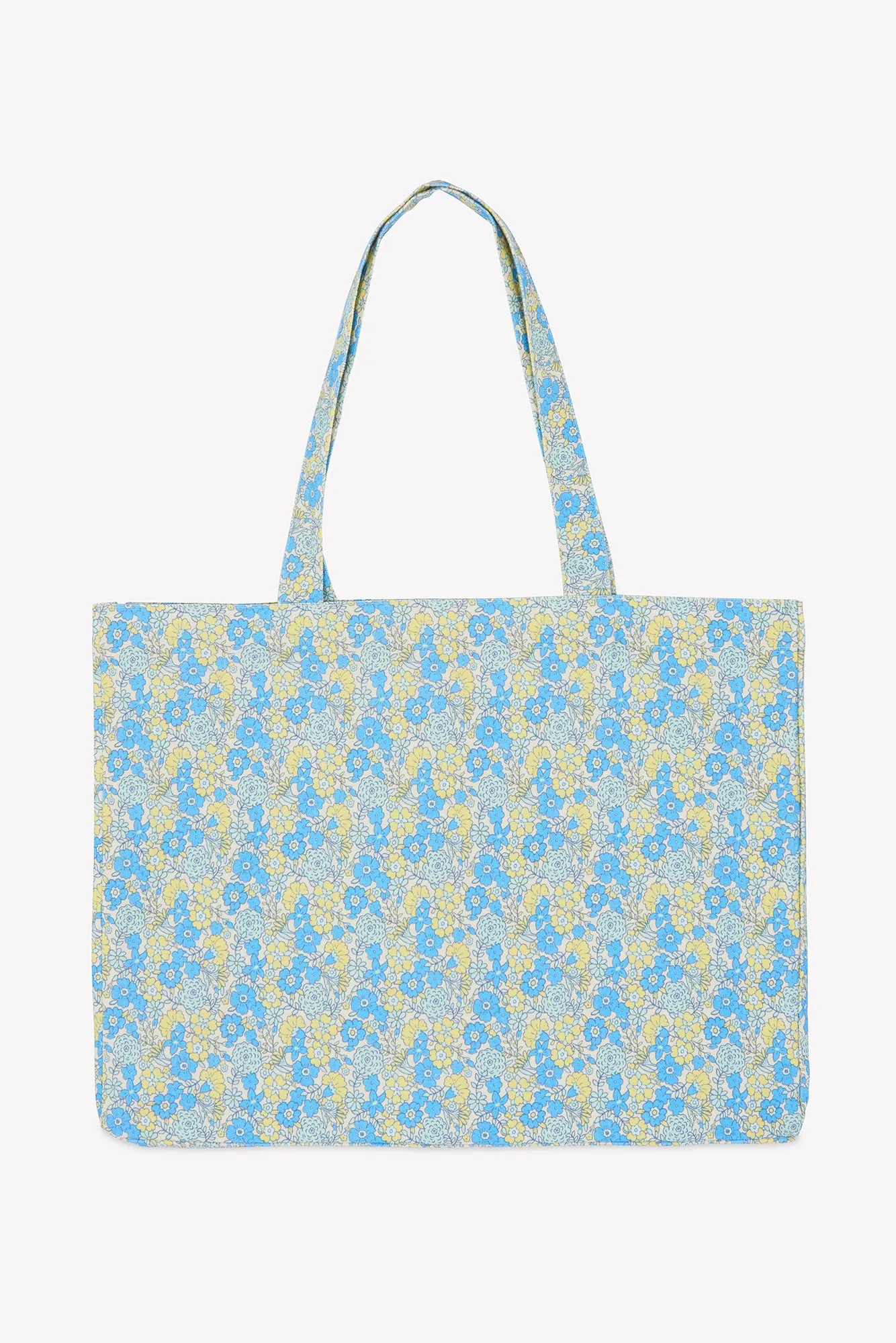 Bonton Beth Fleur Vintage shopper blå 40x29x11 cm