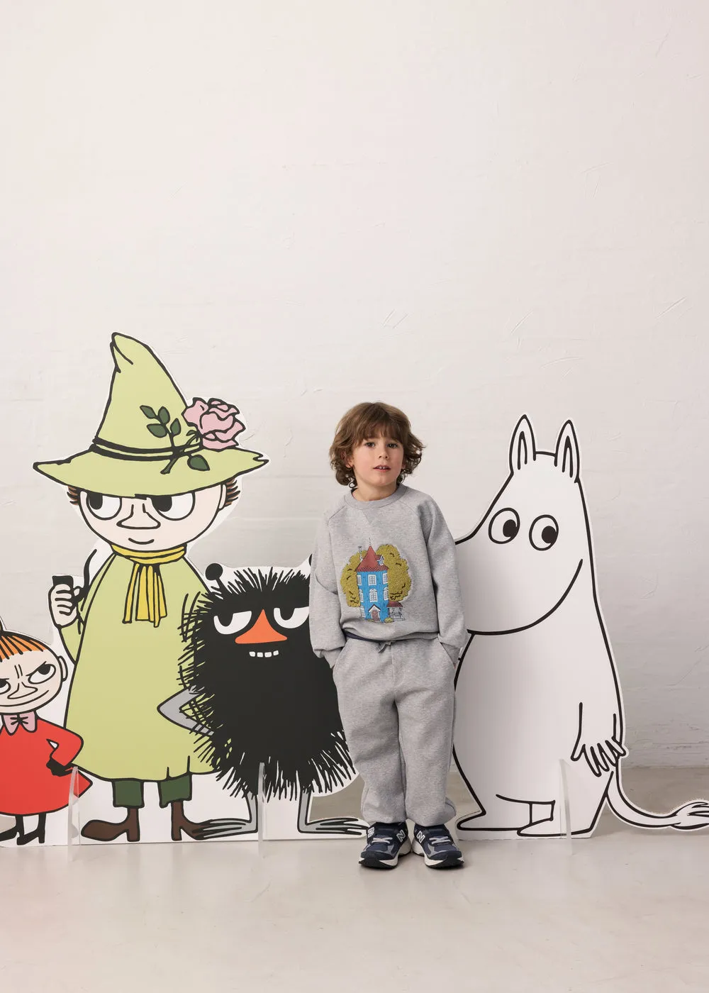 MarMar Pelon sweatbukser Moomin House løs børstet