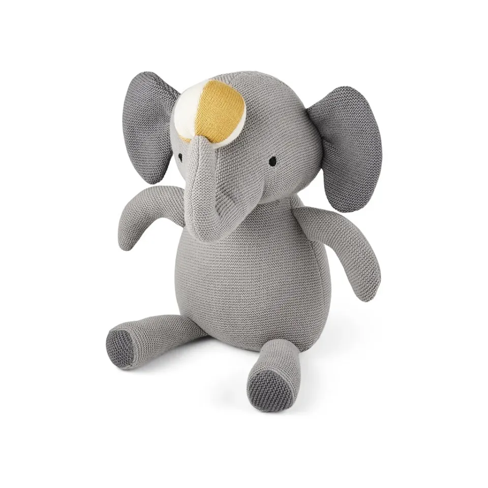 nuuroo Fille elefant bamse grey økologisk bomuld