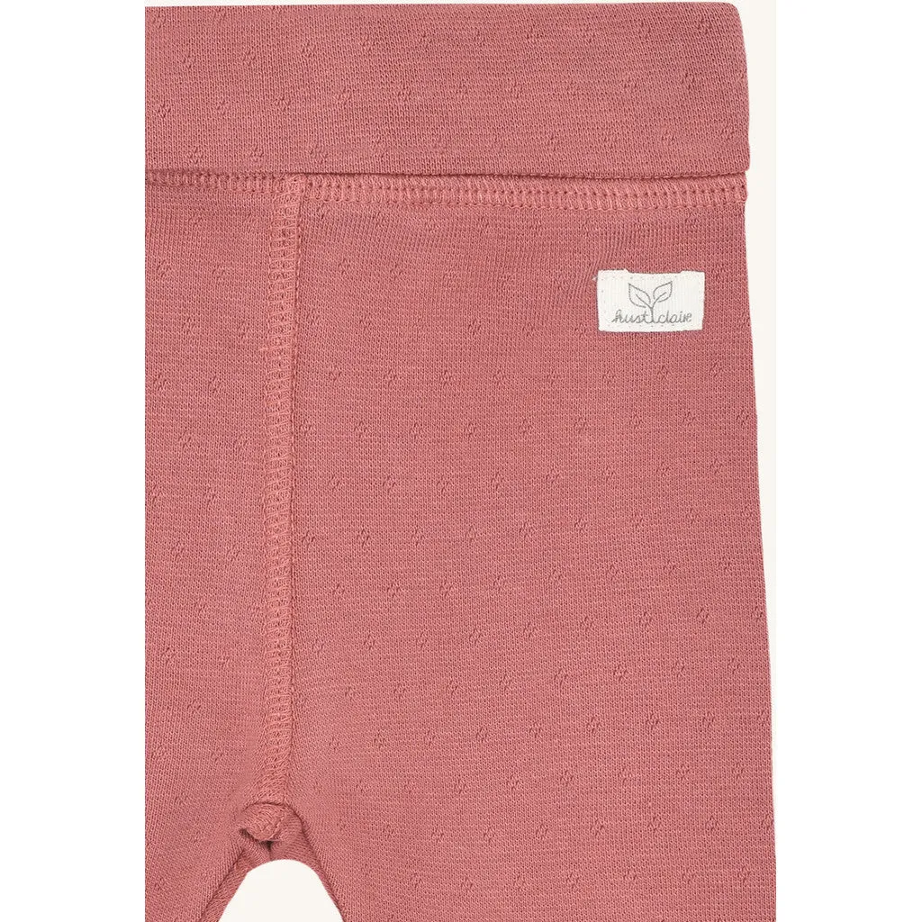 Hust & Claire HCLuca Pointelle bukser dry rose økologisk