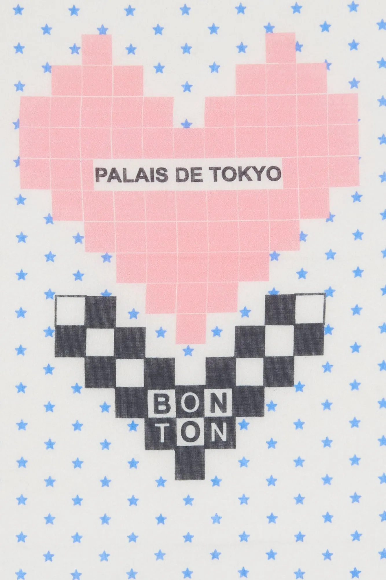 Bonton x Palais de Tokyo tørklæde bomuld hjerte