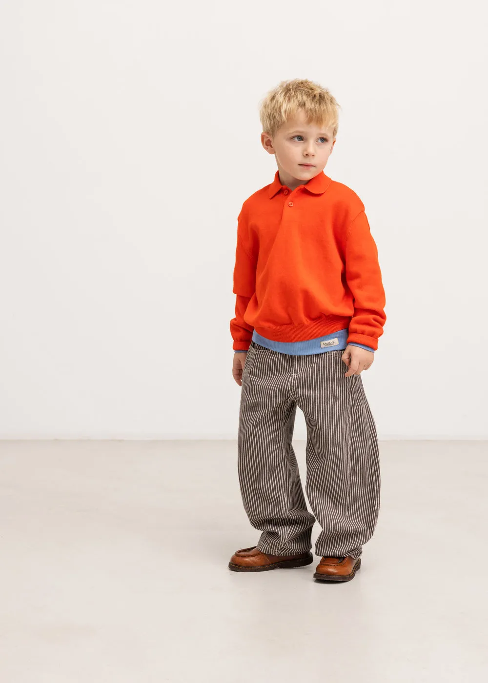 MarMar Copenhagen Pando bukser Dark Brownie Stripe denim