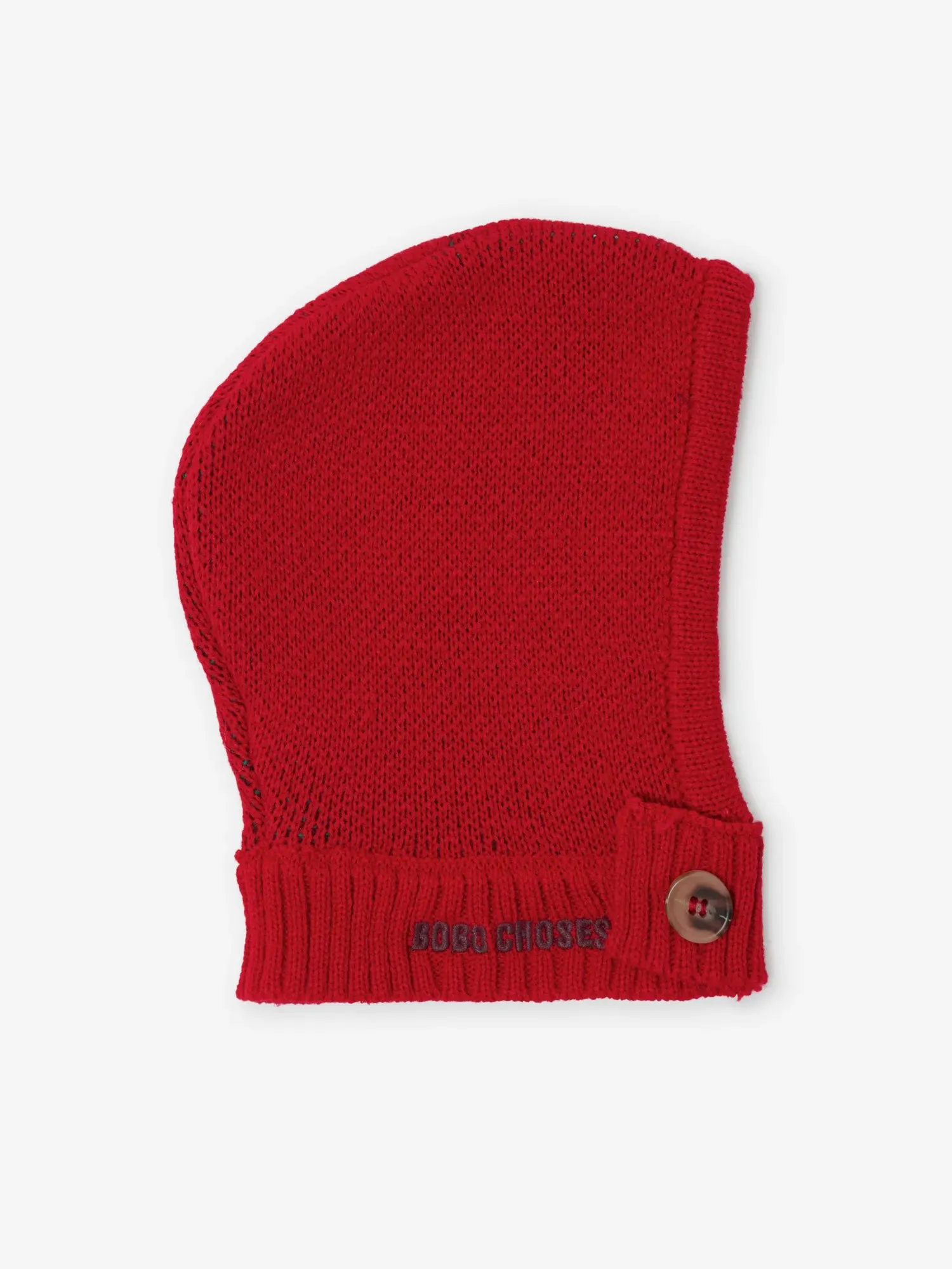 Bobo Choses Blossom balaclava rød genbrugsakryl