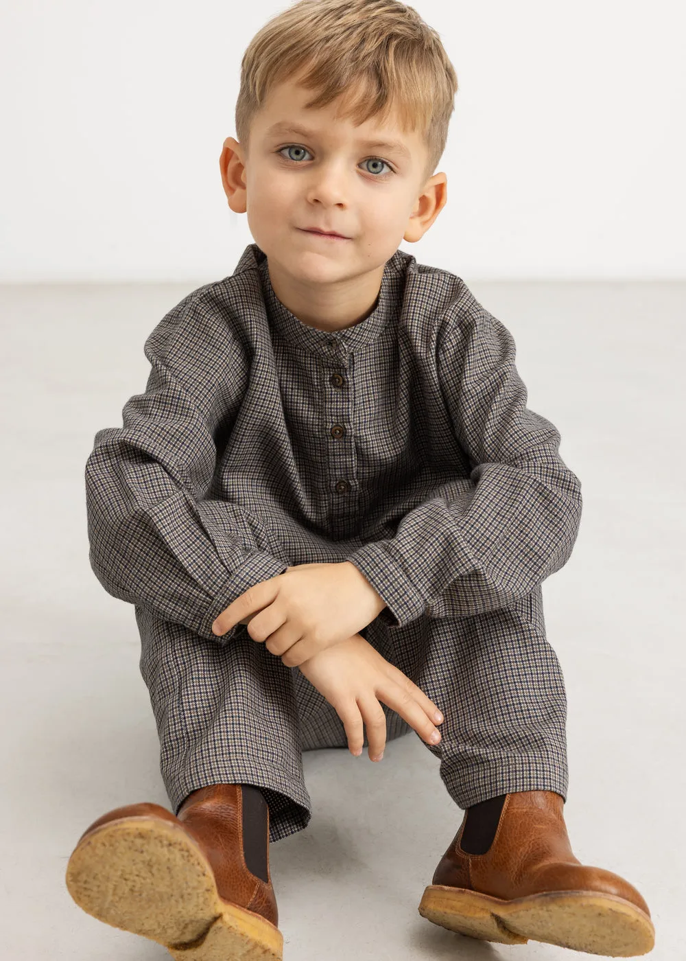 MarMar Tokyo skjorte Houndstooth Check tern