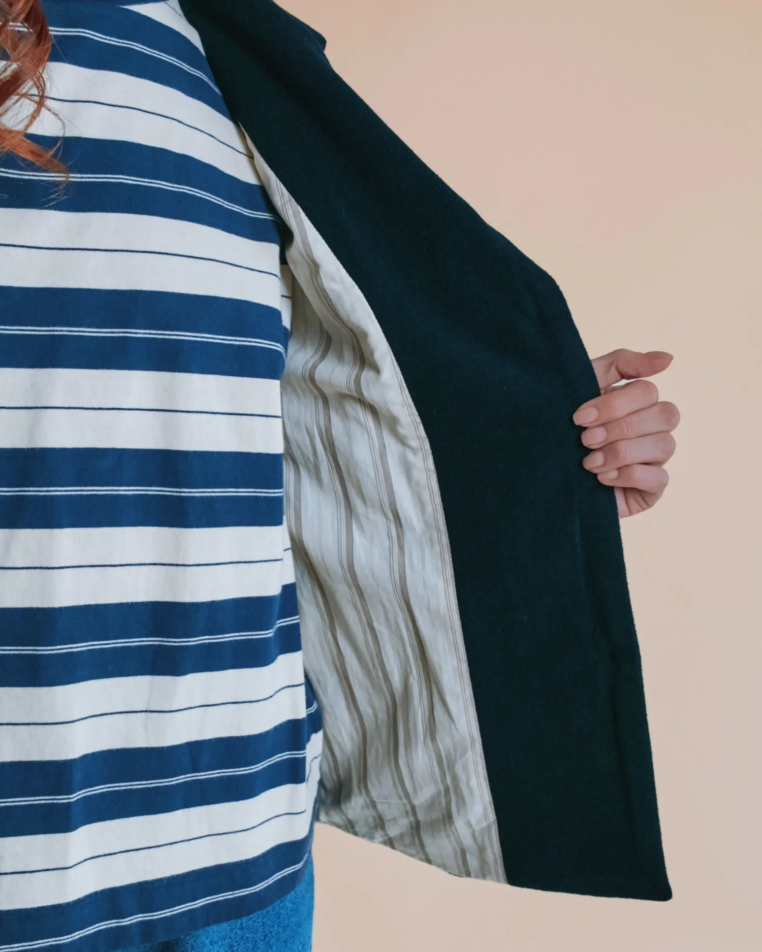 Emile et Ida blazer uld marine habitjakke til damer