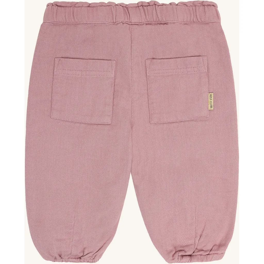 Hust & Claire Trine twill bukser Heather bomuld