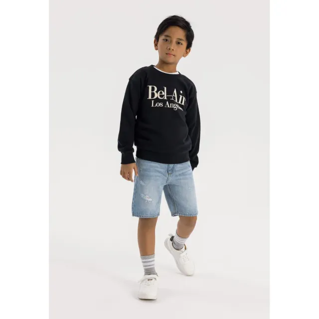 Minoti Bel-Air sweatshirt sort bomuld 86-128