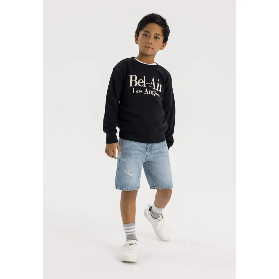 Minoti Bel-Air sweatshirt sort bomuld 86-128