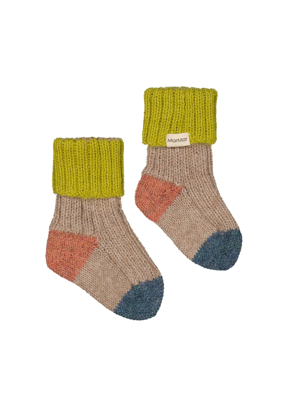 MarMar Copenhagen Azusa striksokker Multicolour Block alpaka