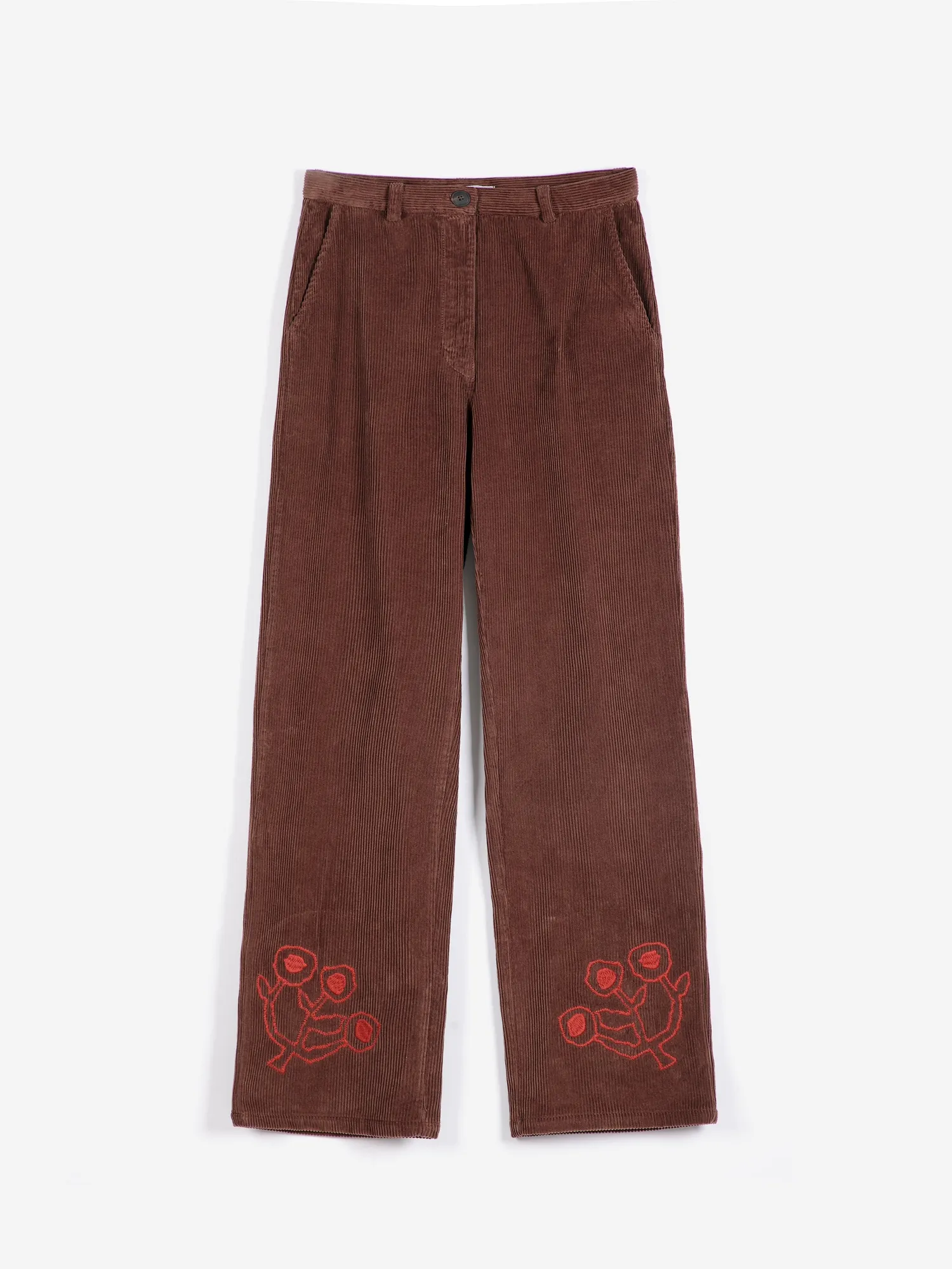 Bobo Choses BC Garden Mid-Waist bukser mørkebrun