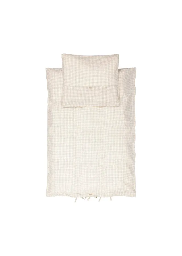MarMar Copenhagen Bed Linen Junior sengetøj Deep Lake Check bomuld