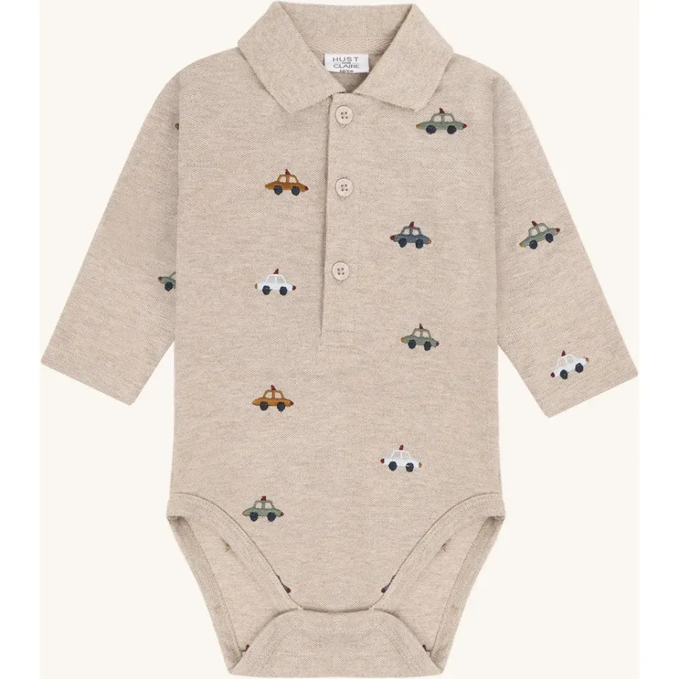 Hust & Claire HCBendy Police body beige melange bomuld