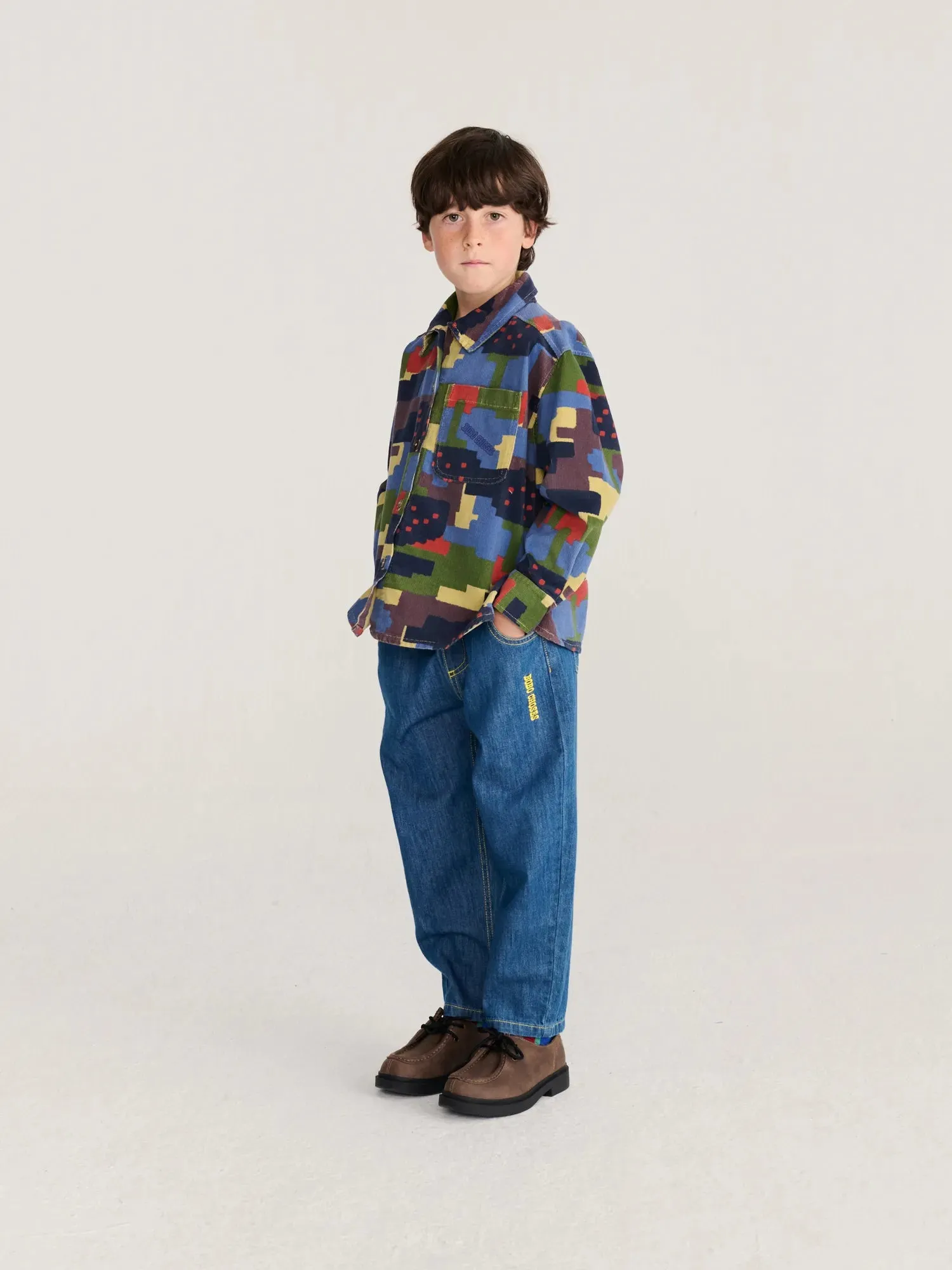 Bobo Choses Paint Forest fløjlsskjorte 2-3Y