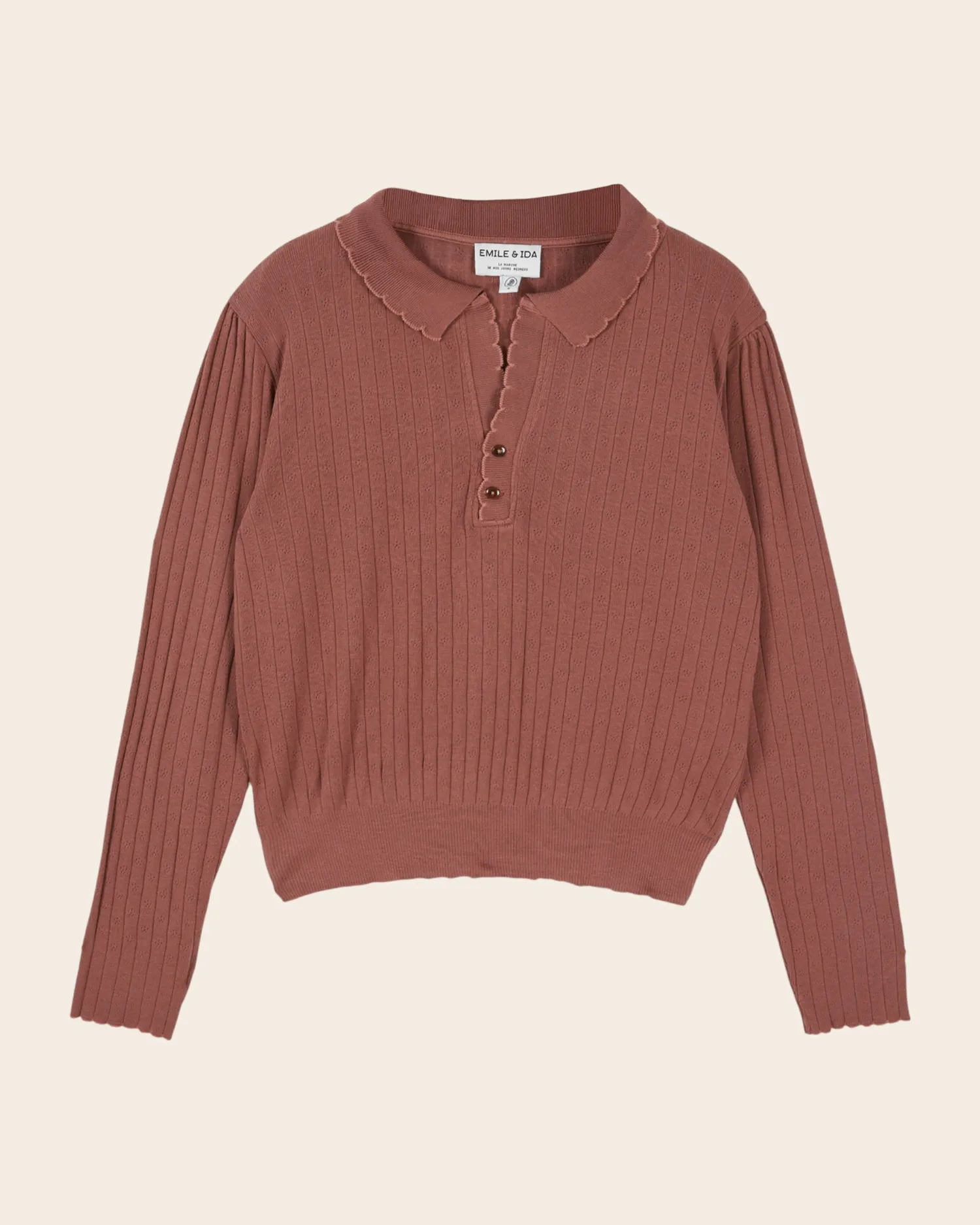 Emile et Ida Erano langærmet t-shirt violine
