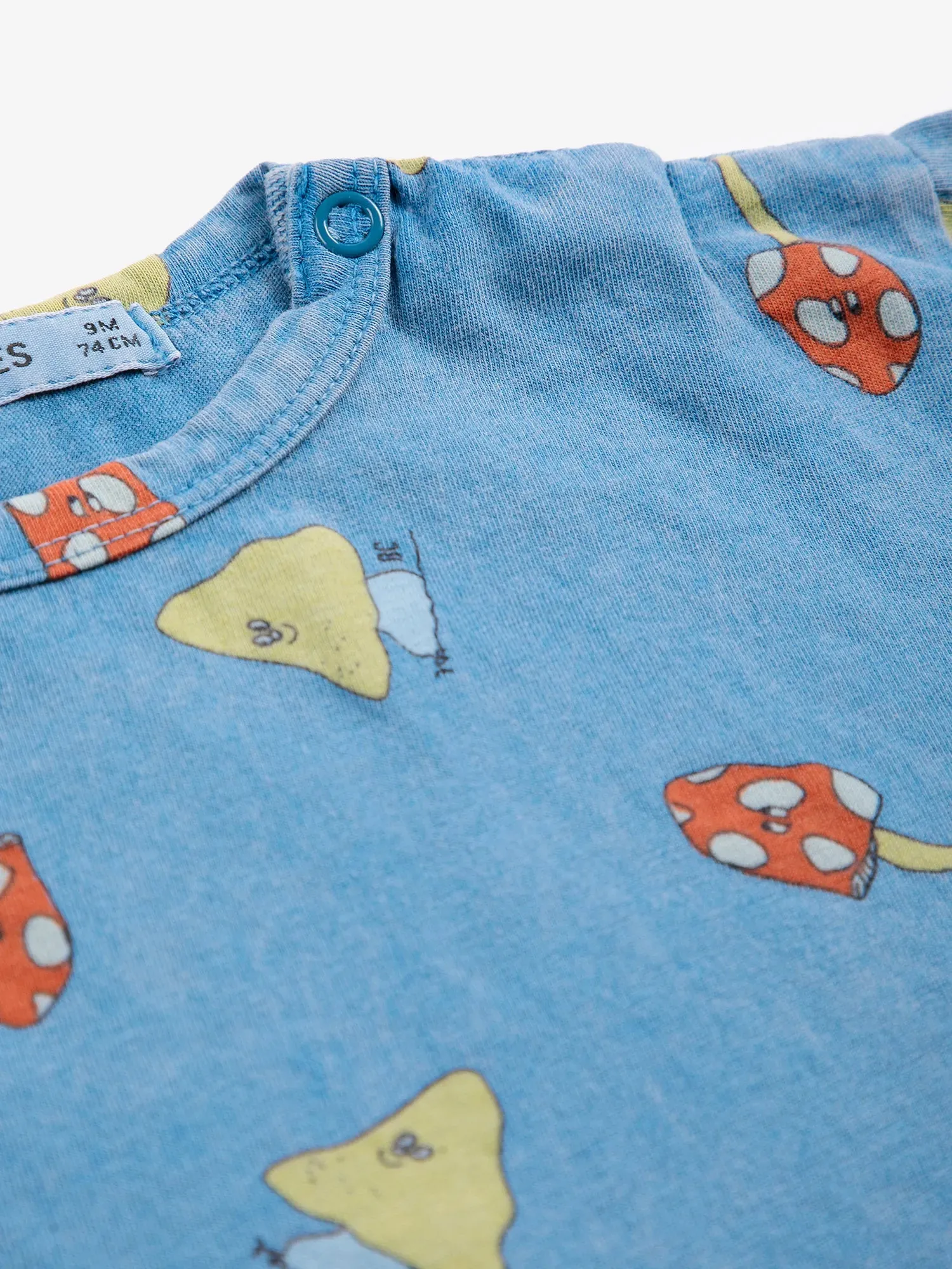 Bobo Choses Mush Monster Duo T-shirt blå 12M økologisk