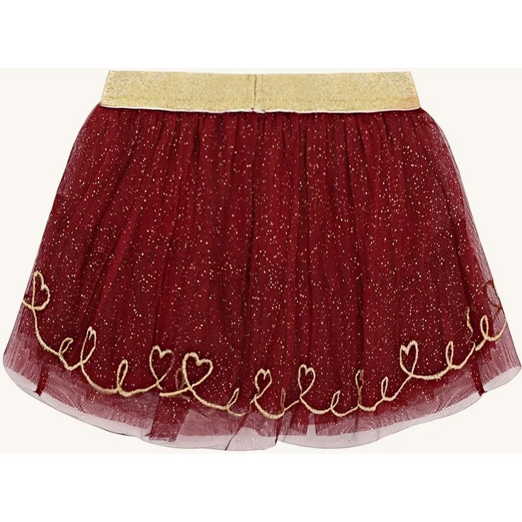 Hust & Claire Ninna Tulle nederdel teaberry tyl