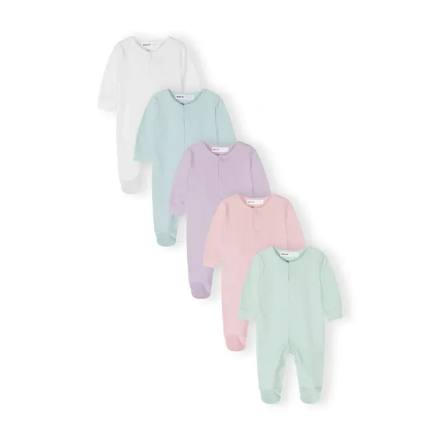 Minoti 44535 natdragt 5-pak pastel bomuld