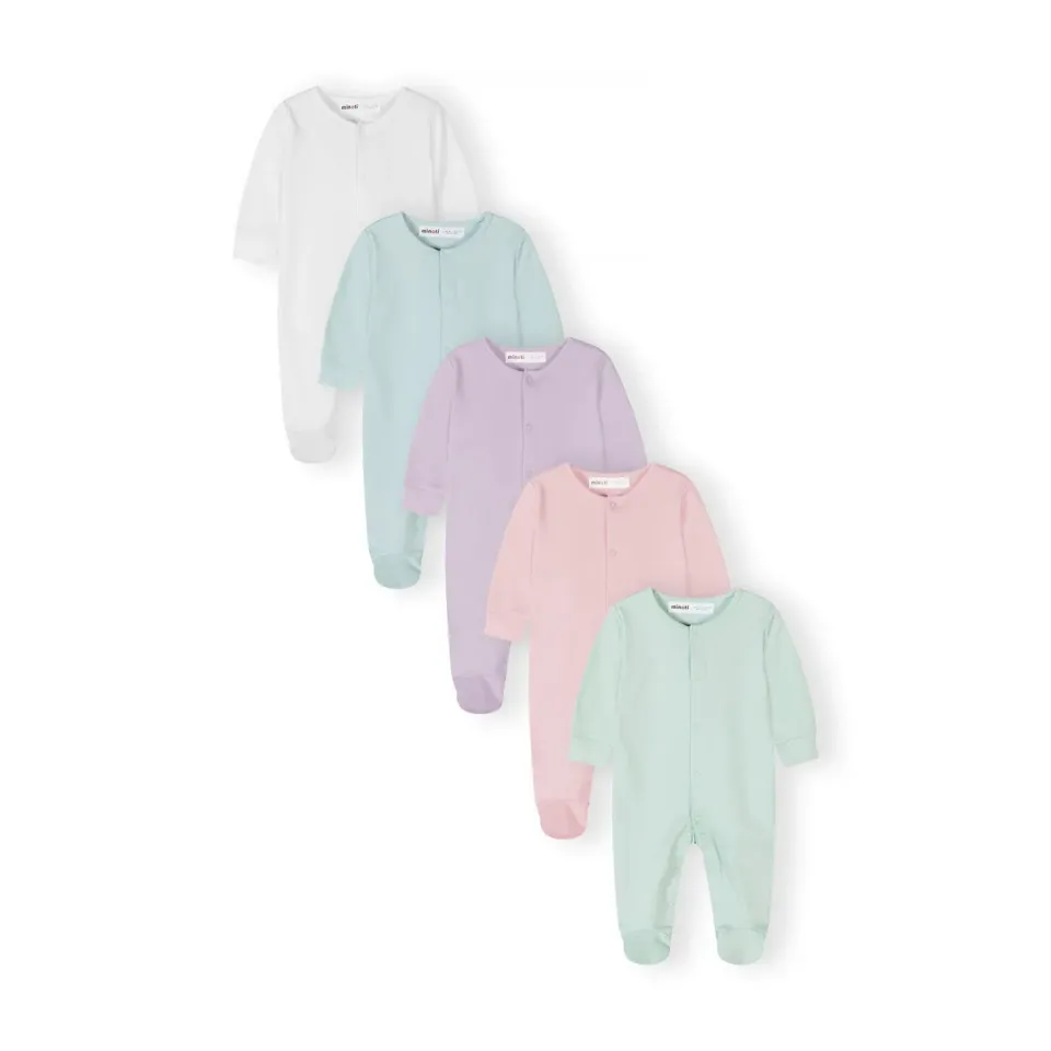 Minoti 44535 natdragt 5-pak pastel bomuld