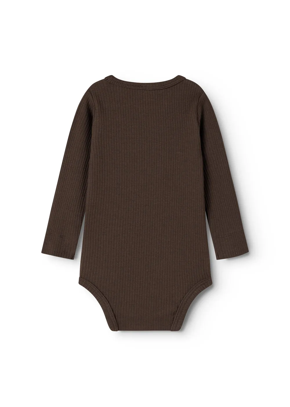 MarMar Plain Body LS bodystocking Dark Roast modal