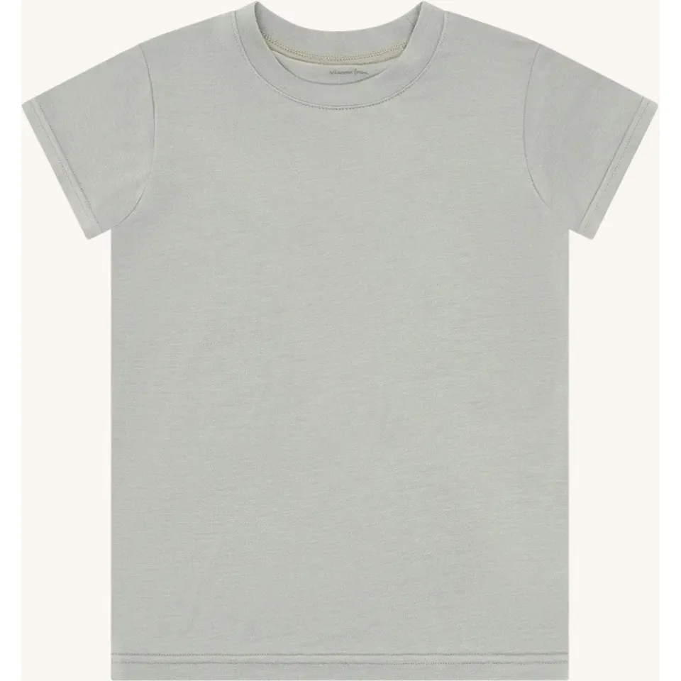 Hust & Claire Austin Solid T-shirt Forest Fog bambus