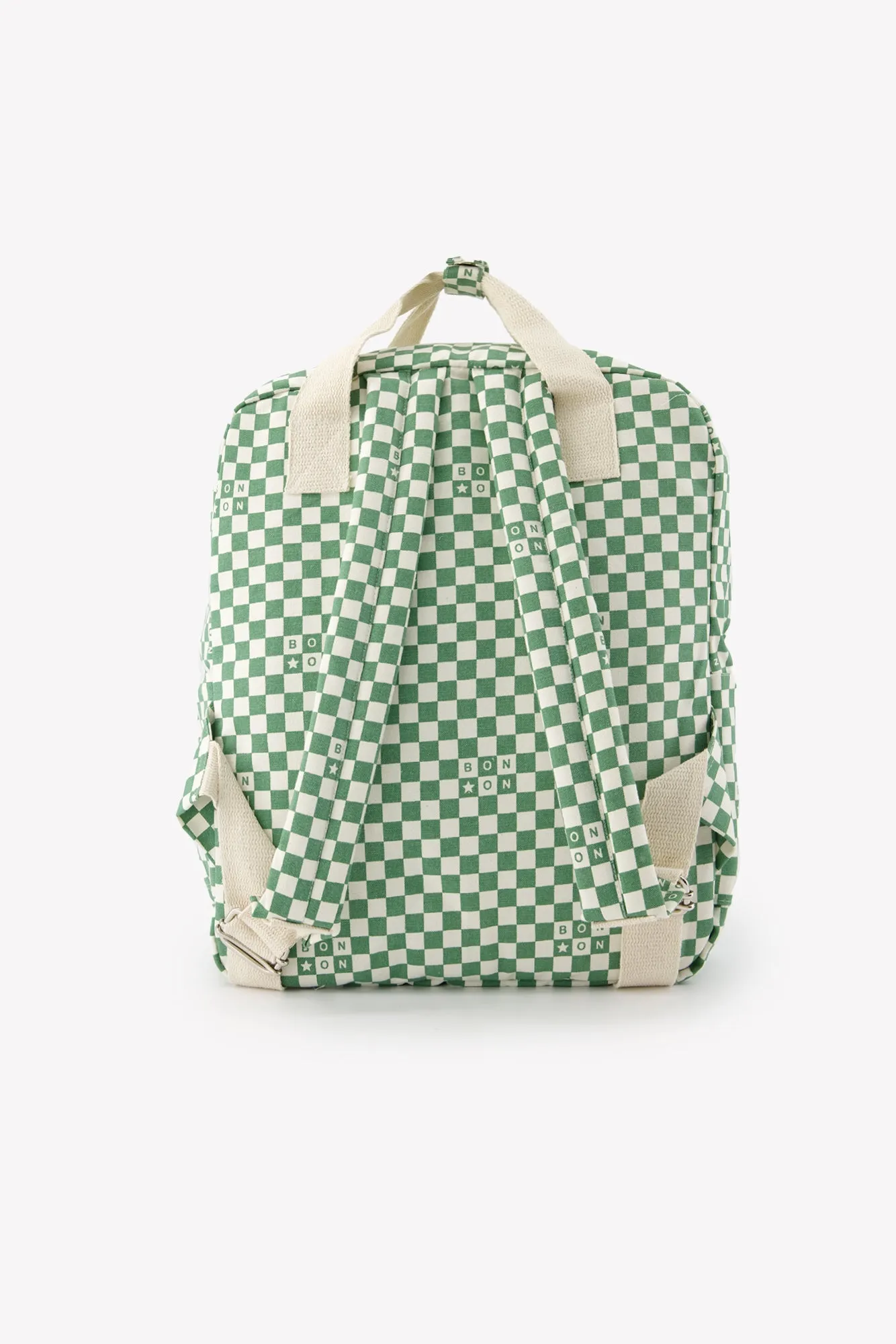 Bonton Damier rygsæk ternet grøn A4