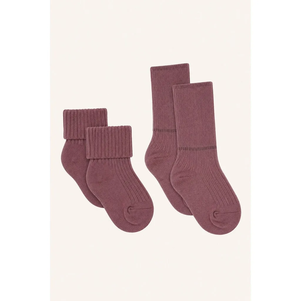 Hust & Claire Flosi 2-pak strømper Old Rose