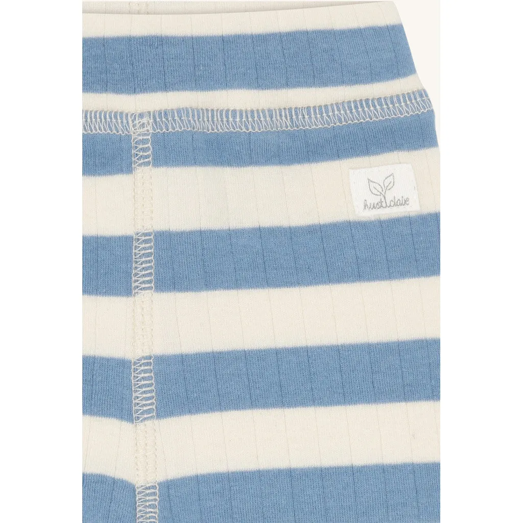 Hust & Claire HCLuca Rib leggings Light Blue bomuld