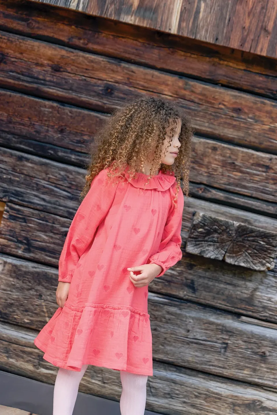 Bonton Daria Rose Faroe kjole hjerter